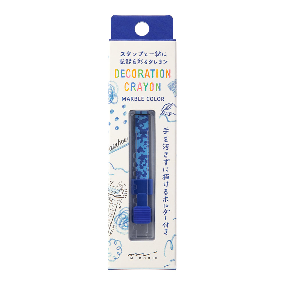 Décoration Crayon Bleu et Bleu Clair