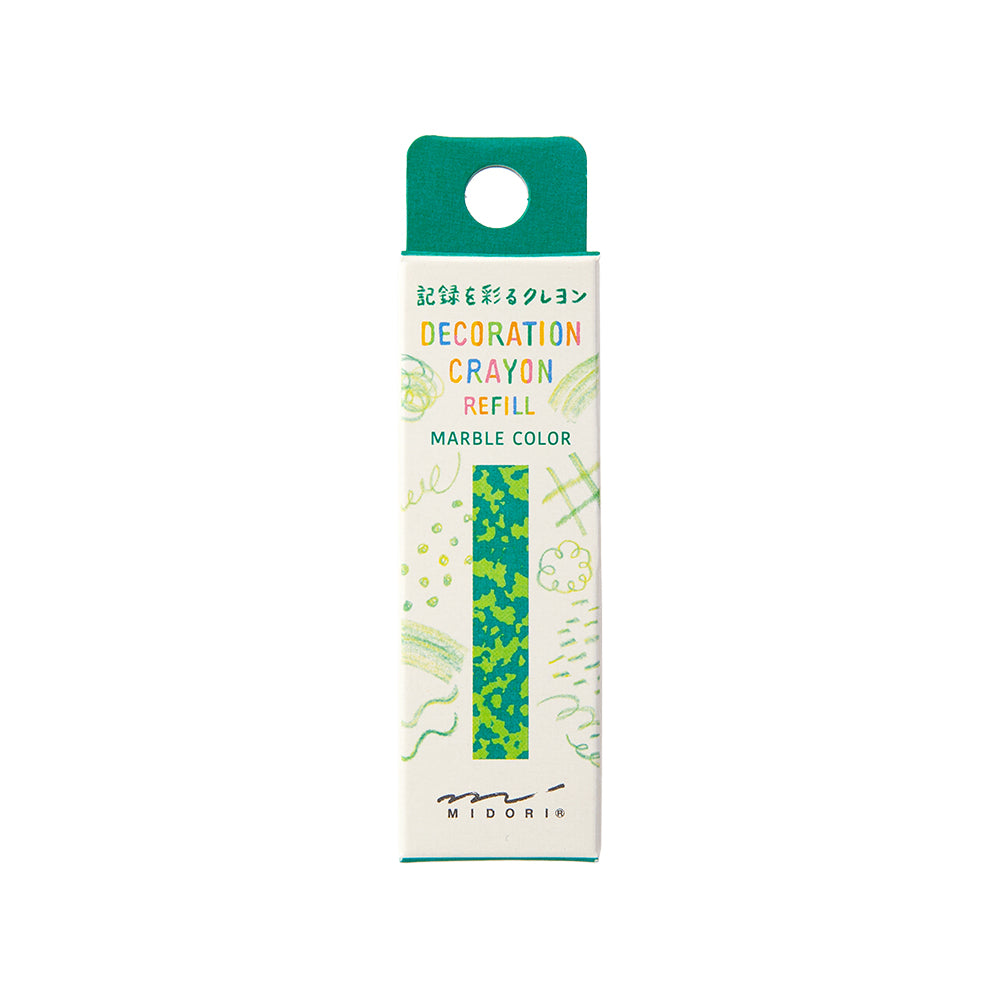 Recharge Décoration Crayon Vert-Vert Jaune