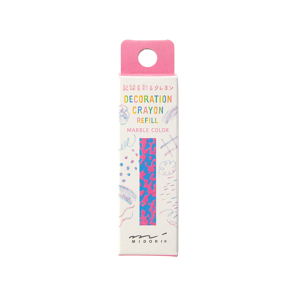 Recharge Décoration Crayon Rose et Bleu Clair