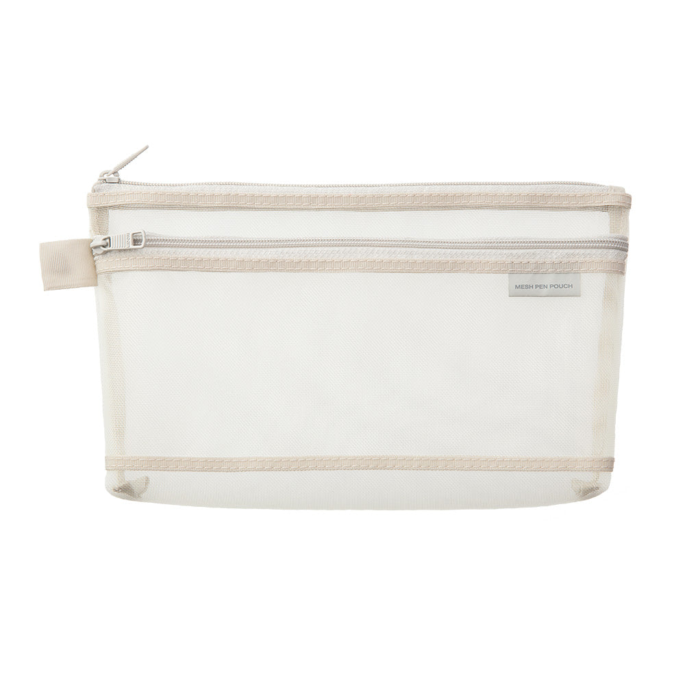 Trousse CL Mesh grande, Blanche
