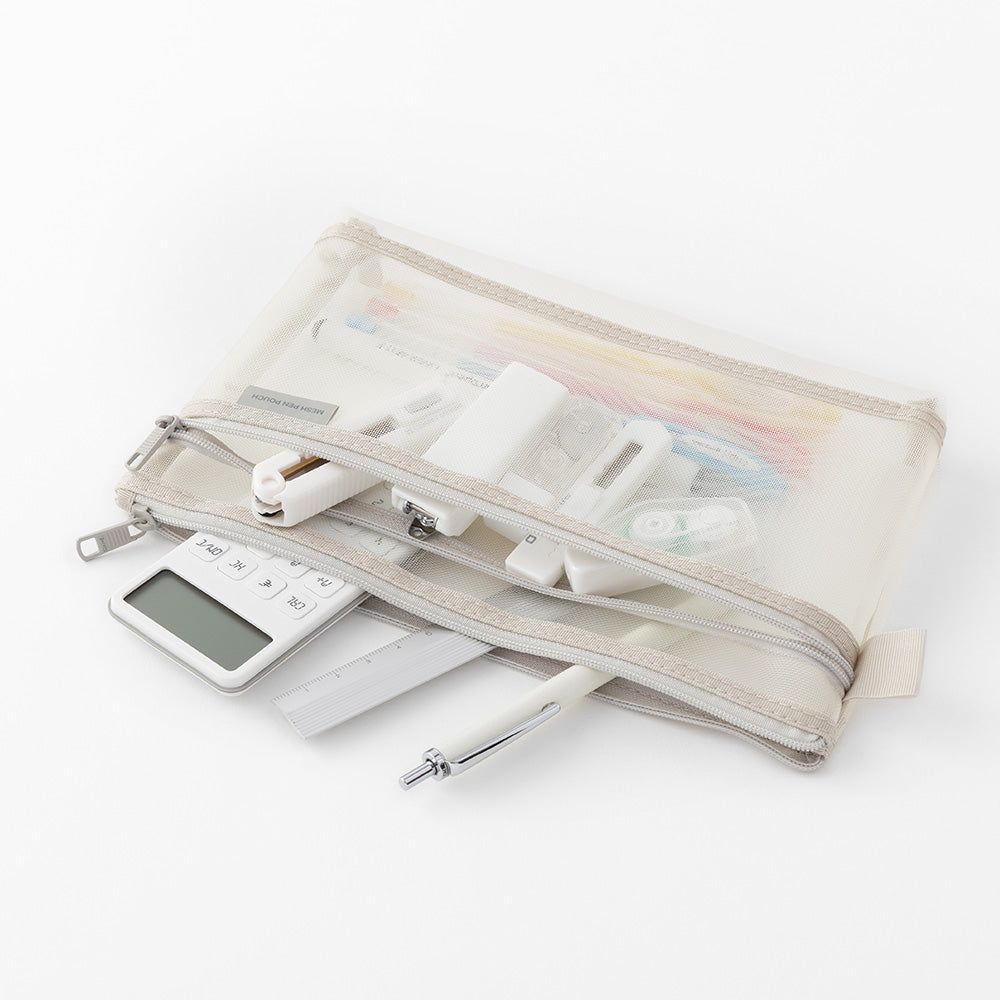 Trousse CL Mesh grande, Blanche