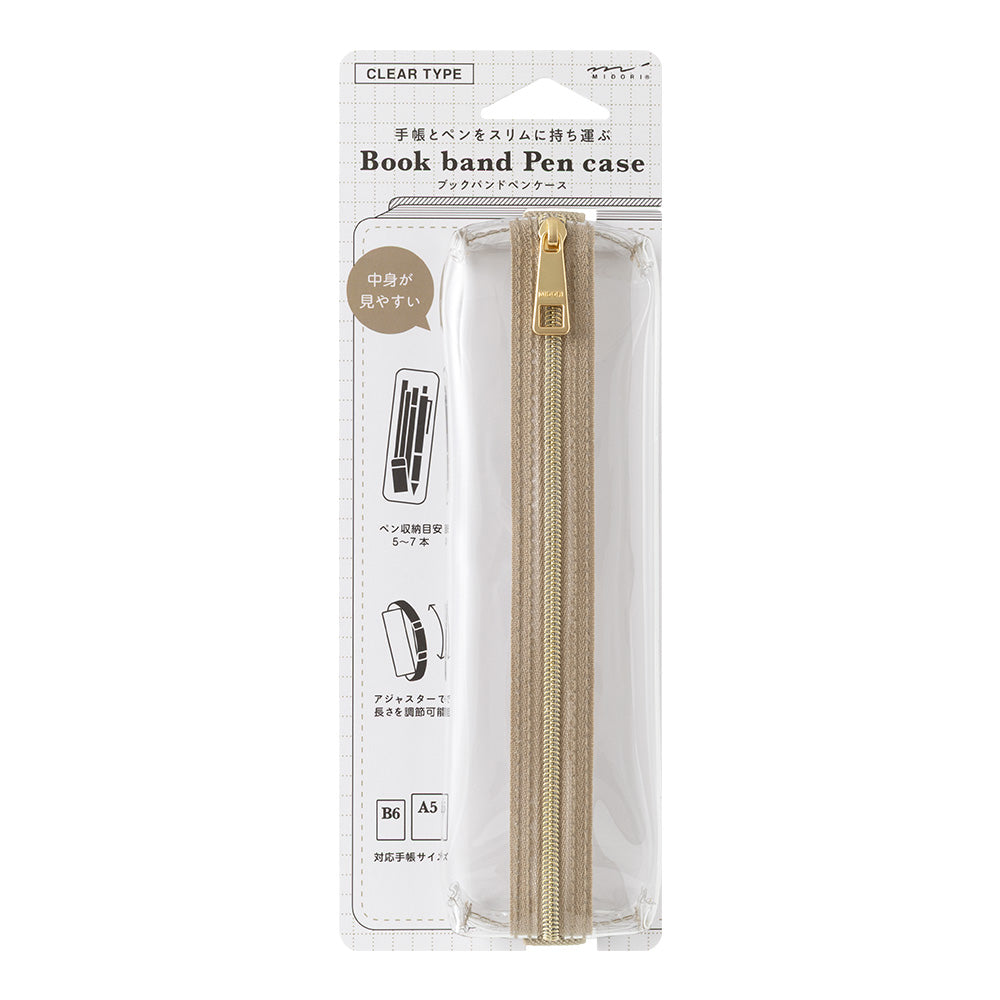 Book Band, Transparente - Beige