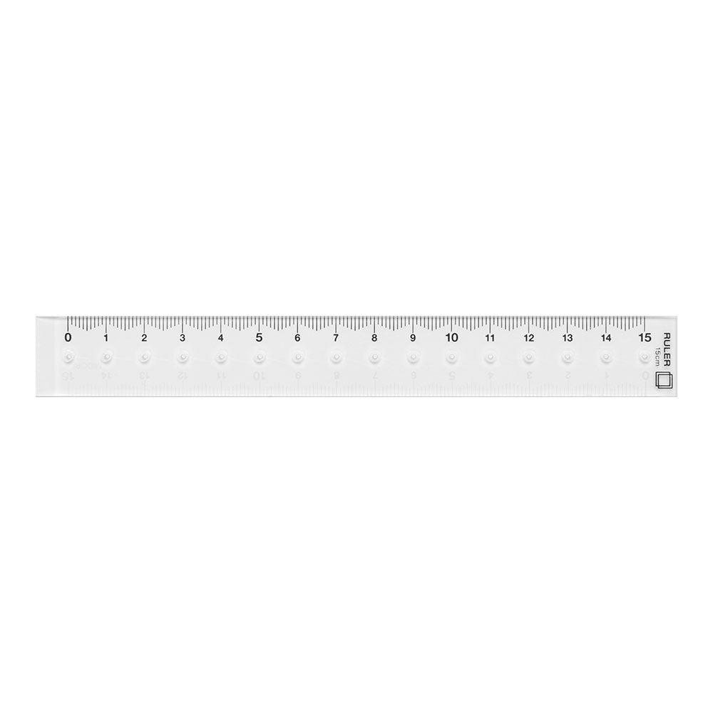 Règle 15cm, Transparante