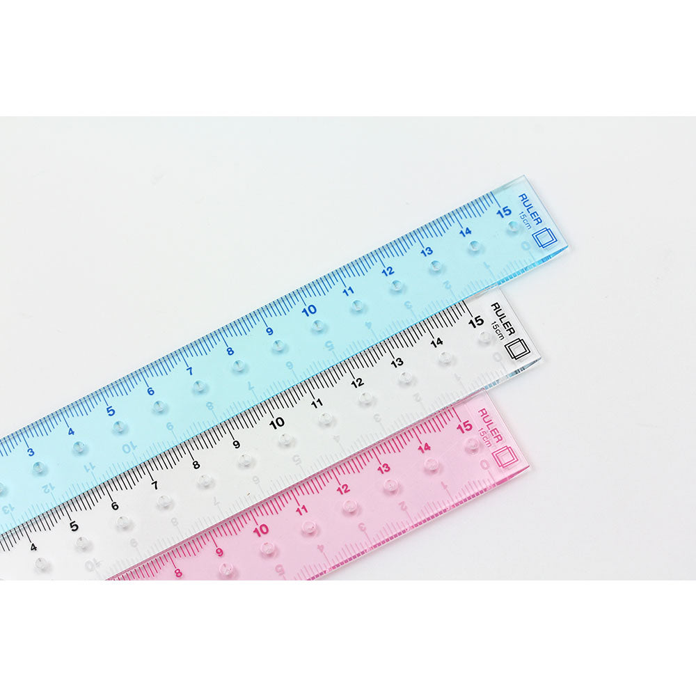 Règle 15cm, Transparante