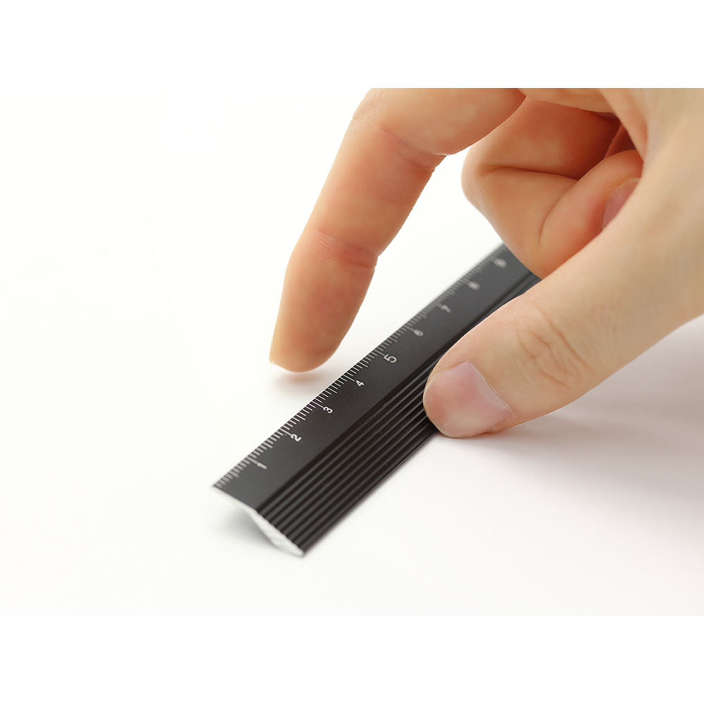 Règle Aluminium 15cm, Noire