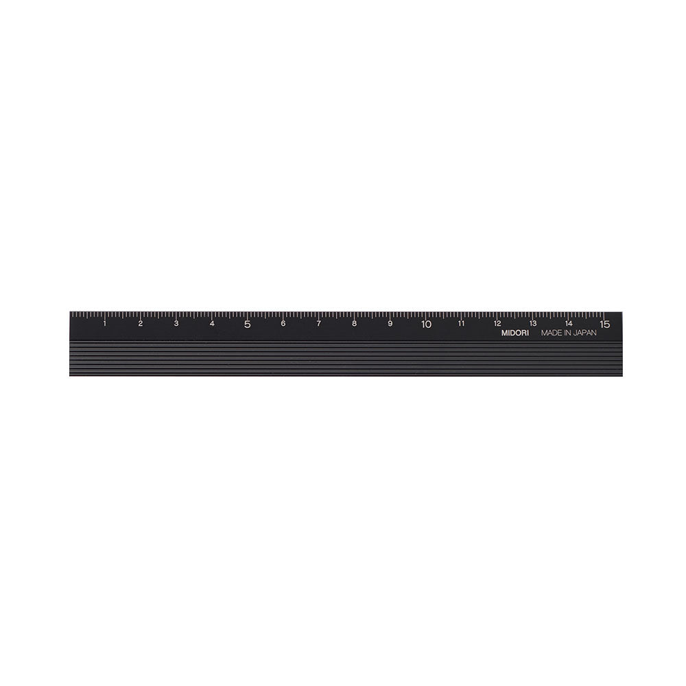 Règle Aluminium 15cm, Noire
