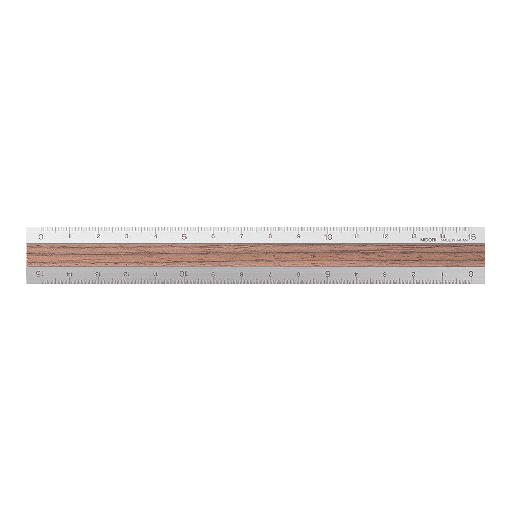 Règle 15cm, Bois Foncé