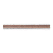 Règle 15cm, Bois Foncé