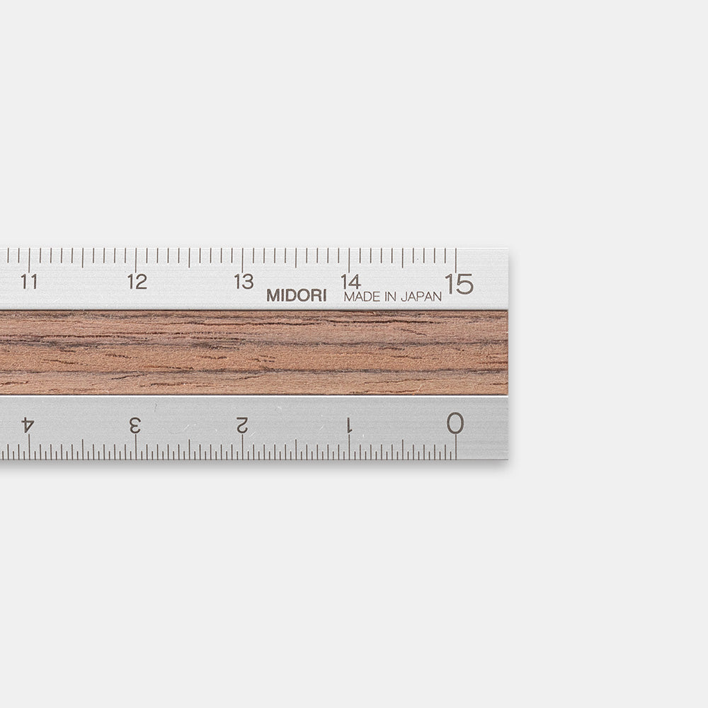 Règle 15cm, Bois Foncé
