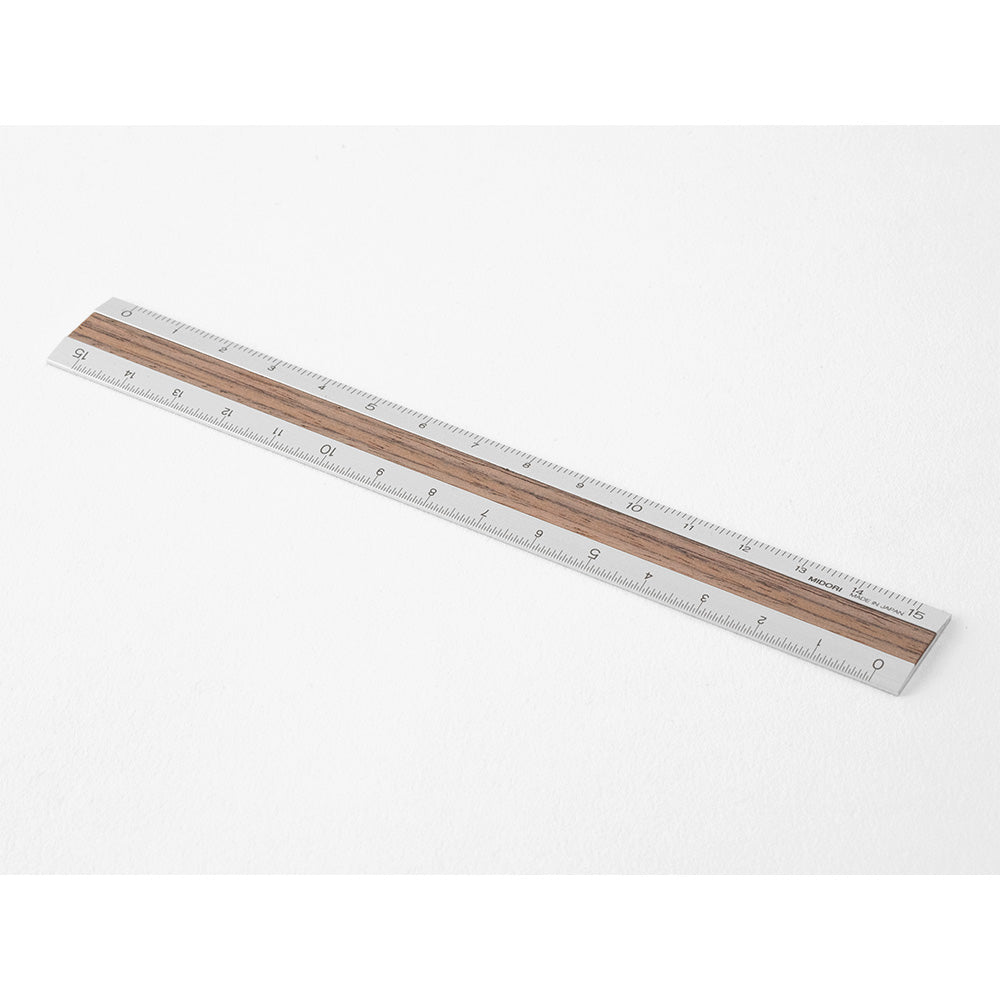 Règle 15cm, Bois Foncé
