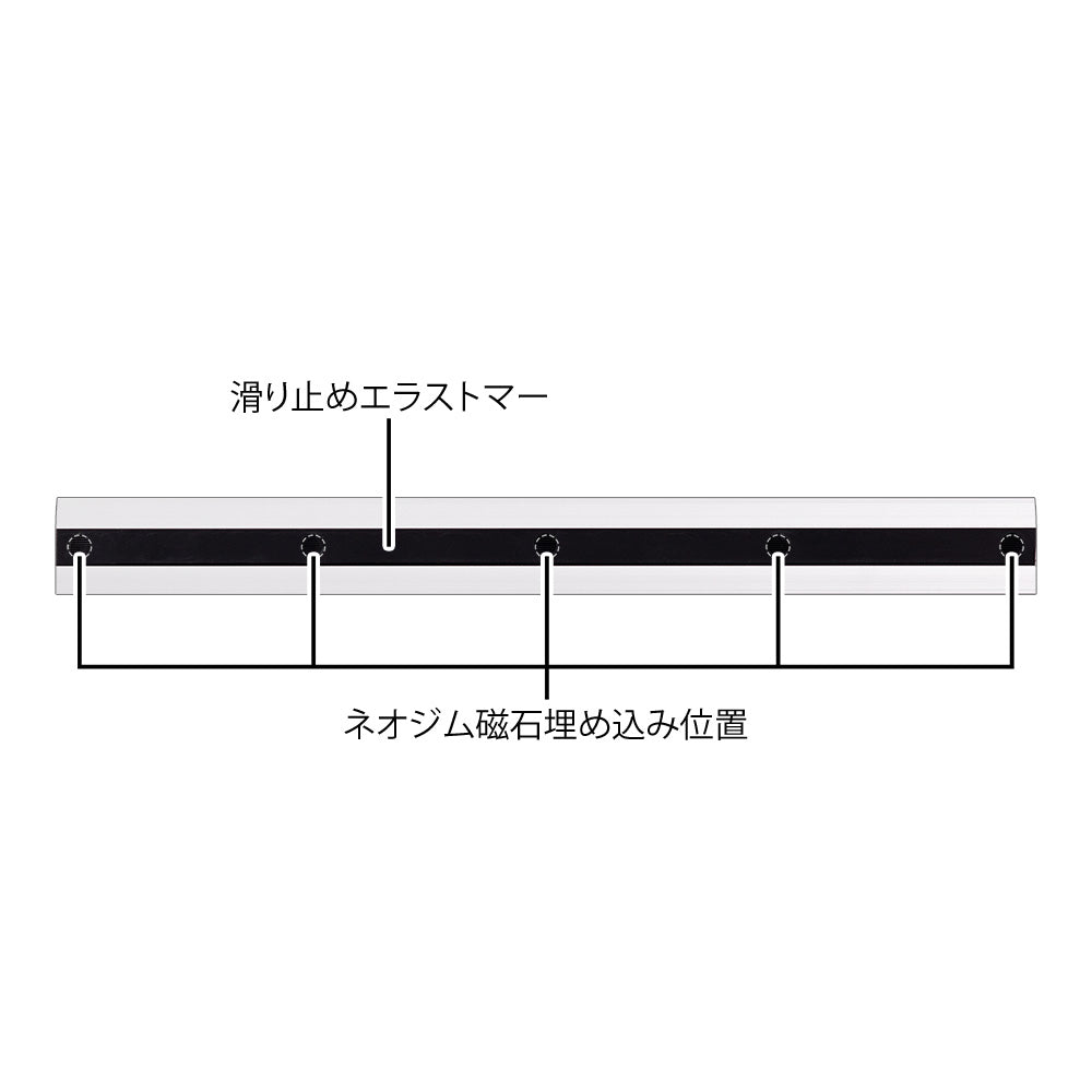 Règle aluminium Argent 30 cm