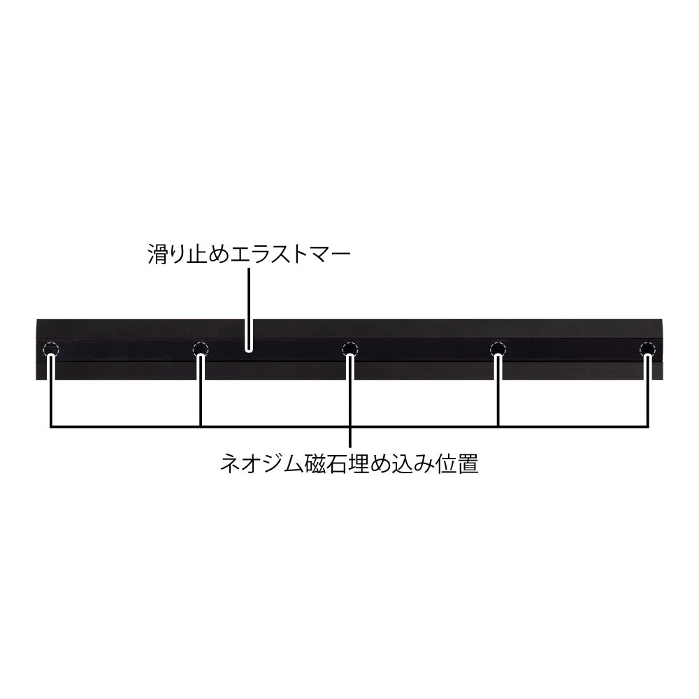 Règle Aluminium Noir 30cm