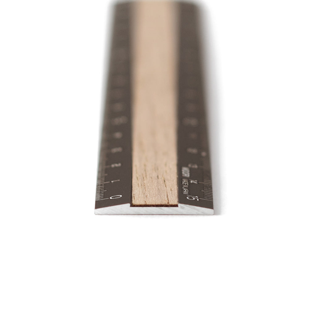 Règle 15cm, Bois Marron