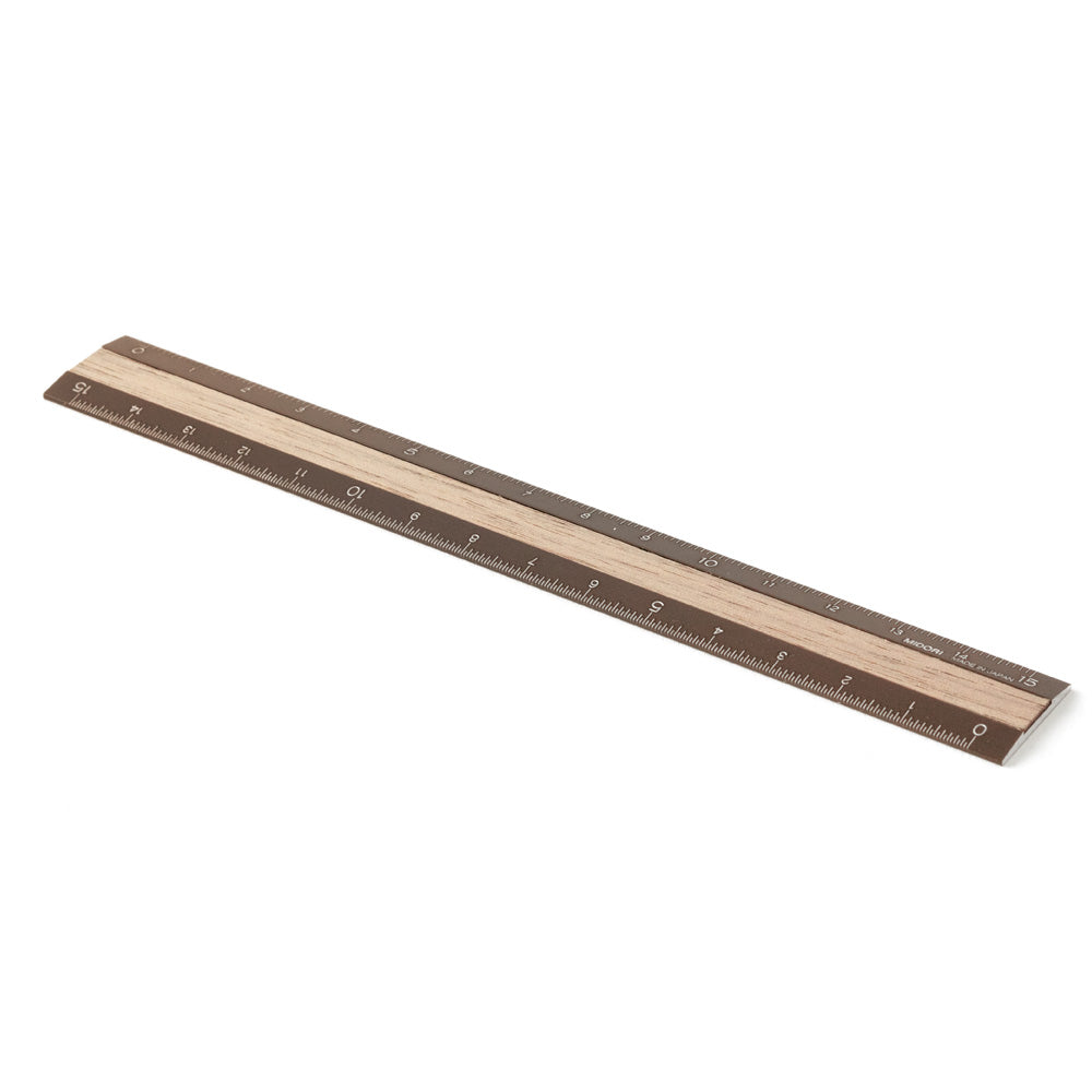Règle 15cm, Bois Marron