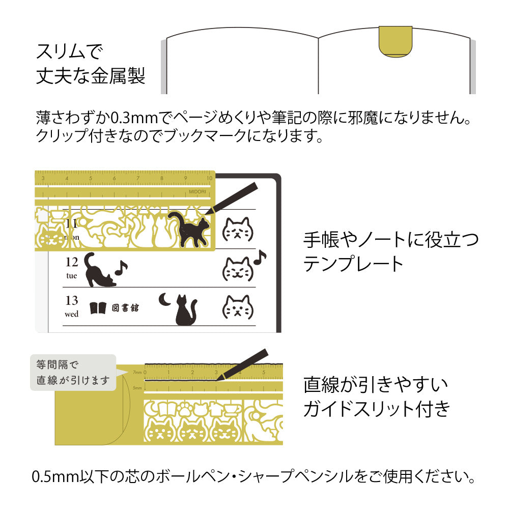 Règle Normographe, Motifs chats