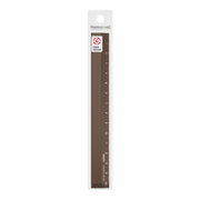 Règle 15cm Aluminium Marron