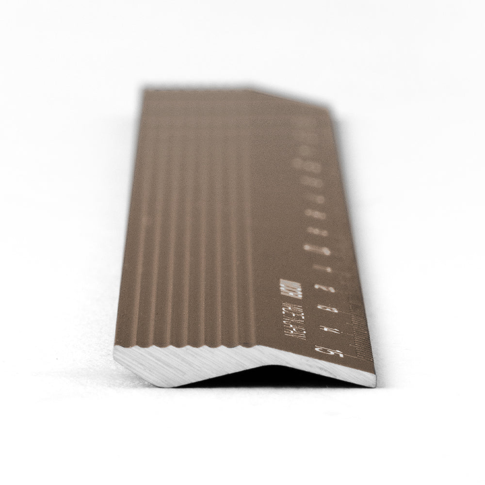 Règle 15cm Aluminium Marron