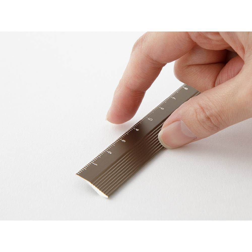 Règle 15cm Aluminium Marron