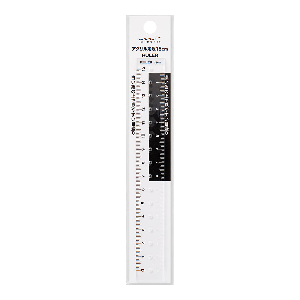 Règle 15cm, Transparante