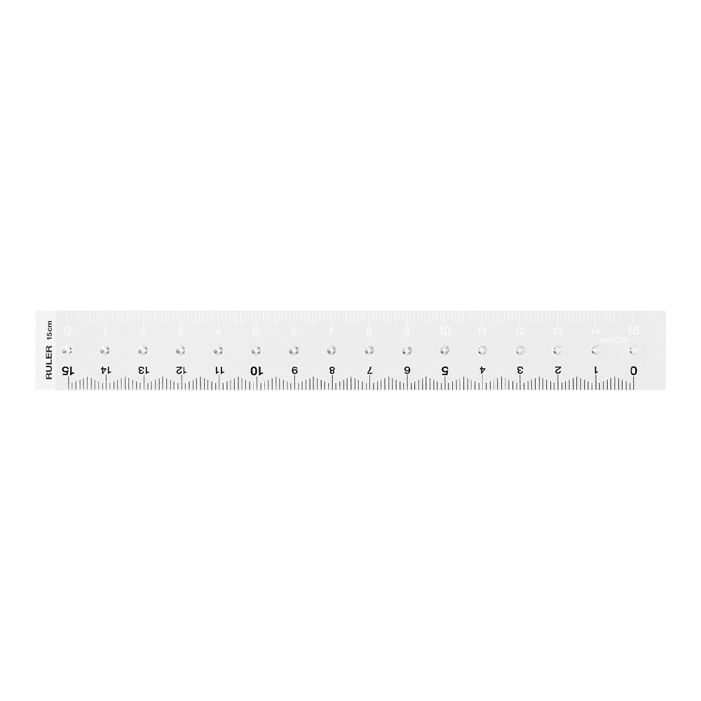 Règle 15cm, Transparante