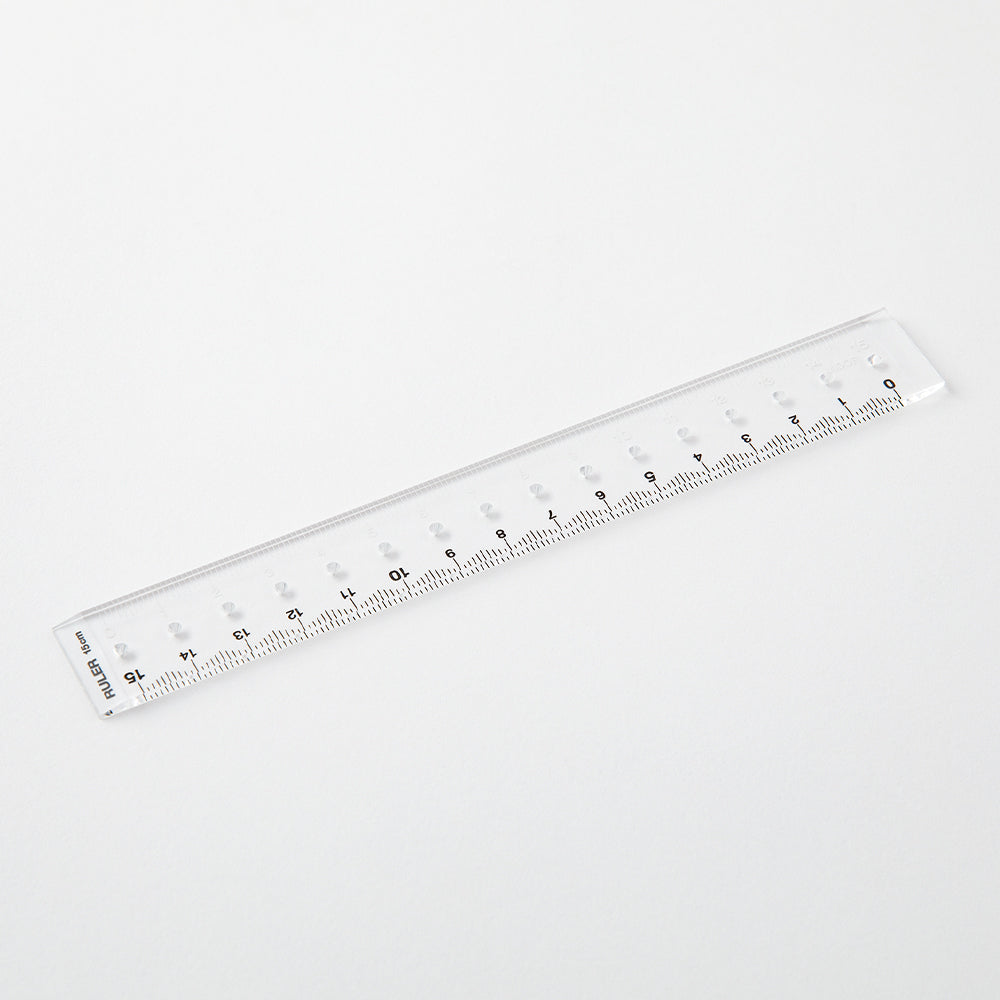 Règle 15cm, Transparante