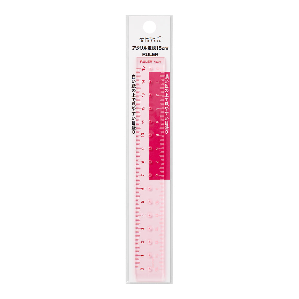 Règle 15cm, Rose