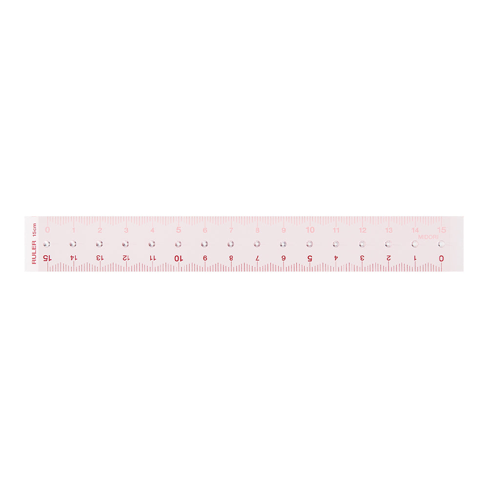 Règle 15cm, Rose