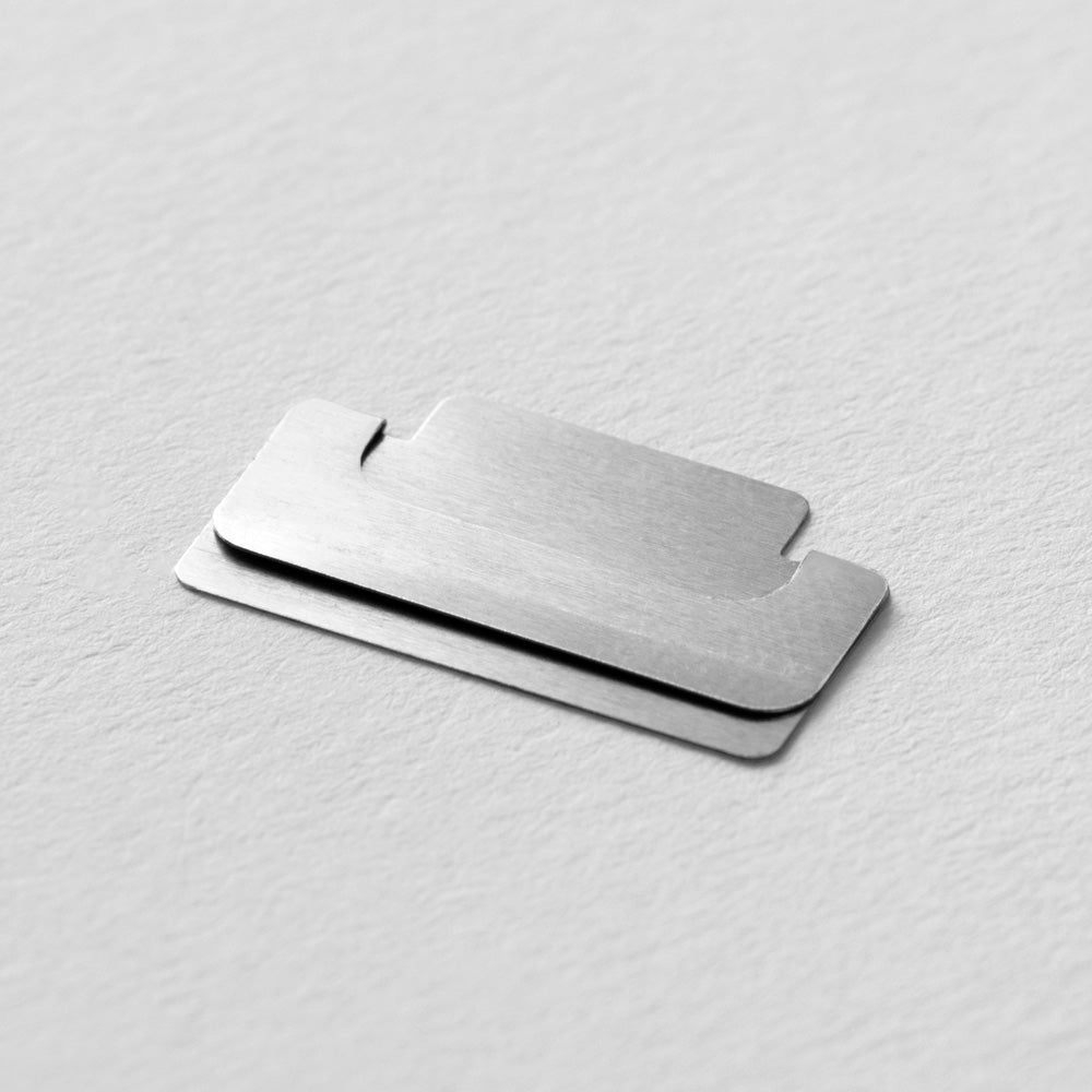 Métal Index Clips Argent