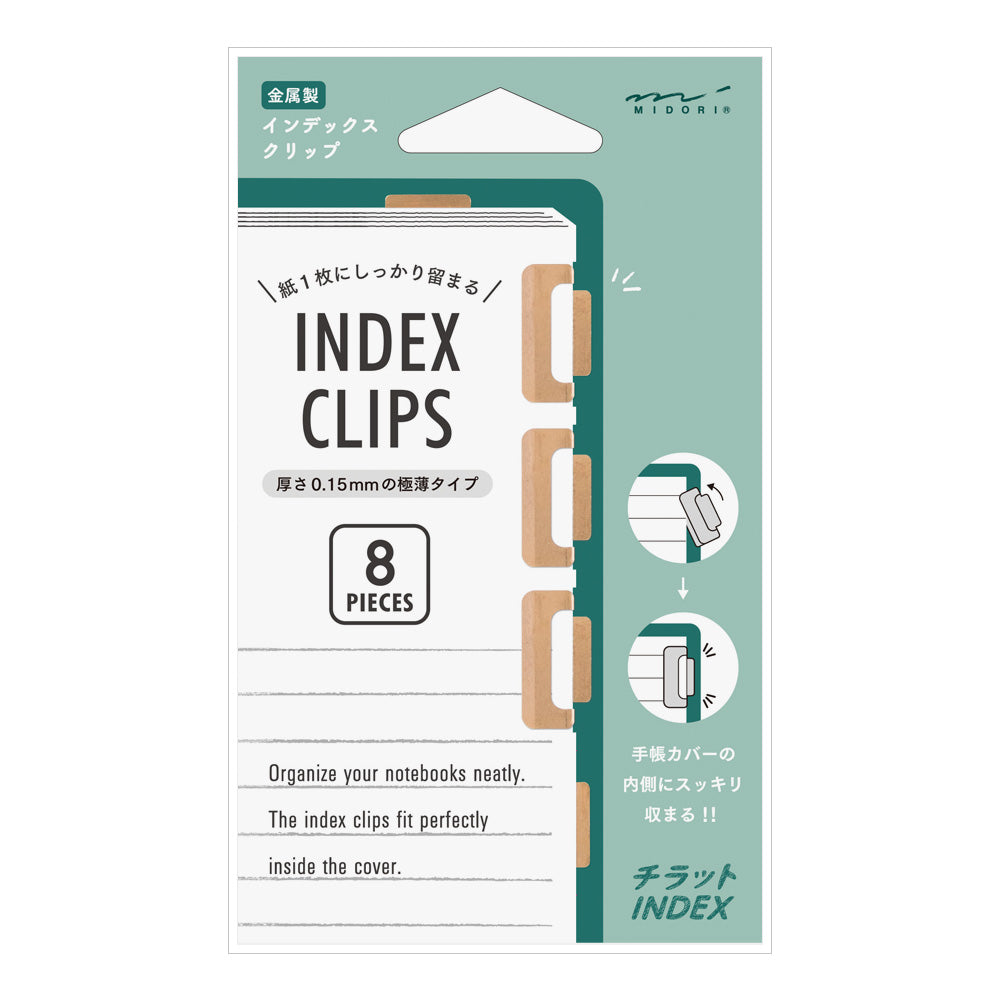 Métal Index Clips Bronze