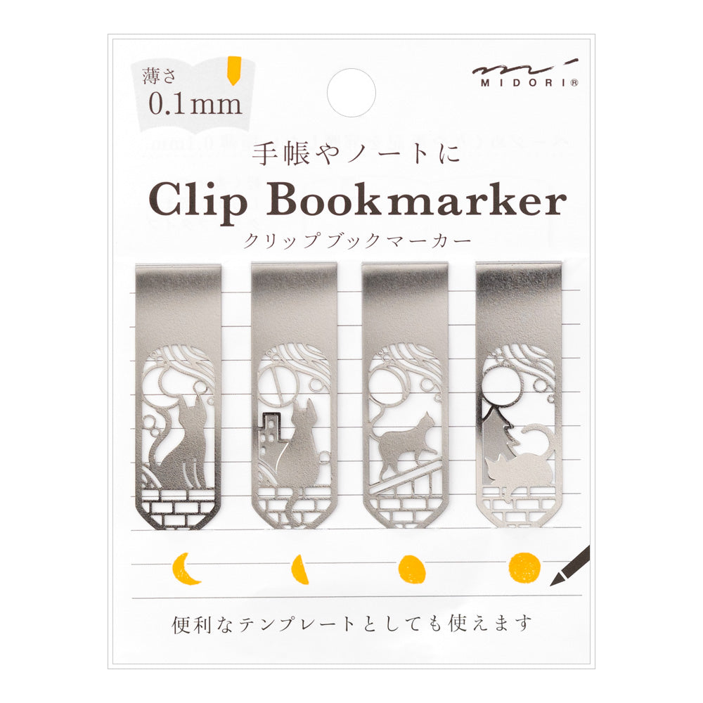 Marque pages Clips Métal Chat