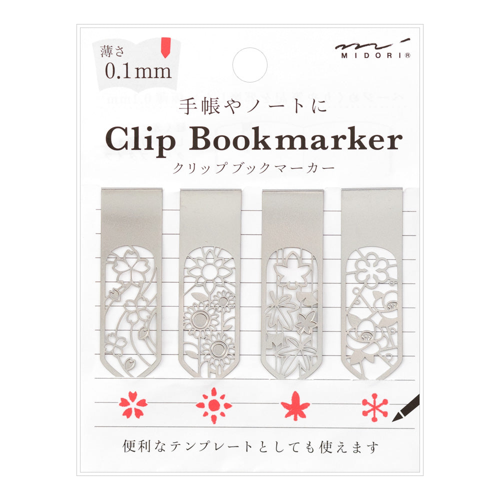 Marque pages Clips Métal Fleurs