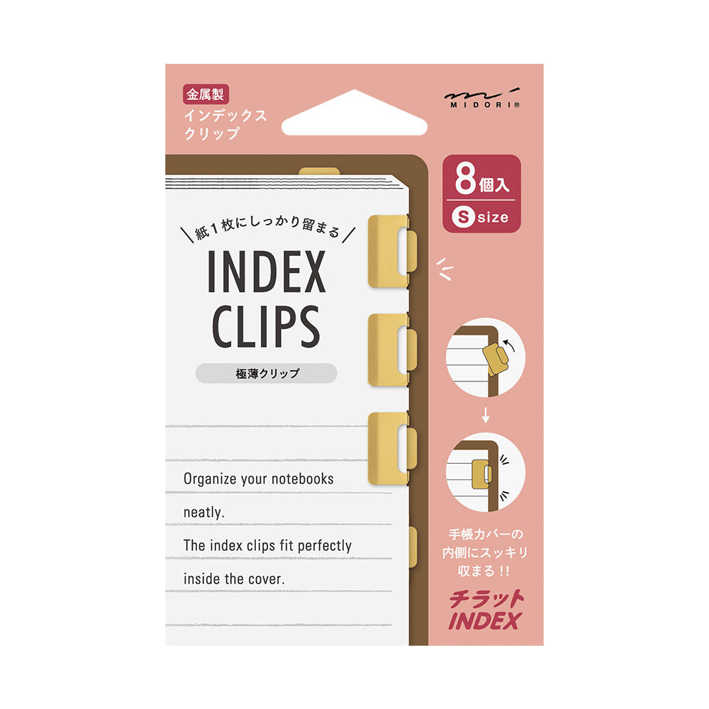 Métal Index Clips Laiton Taille S