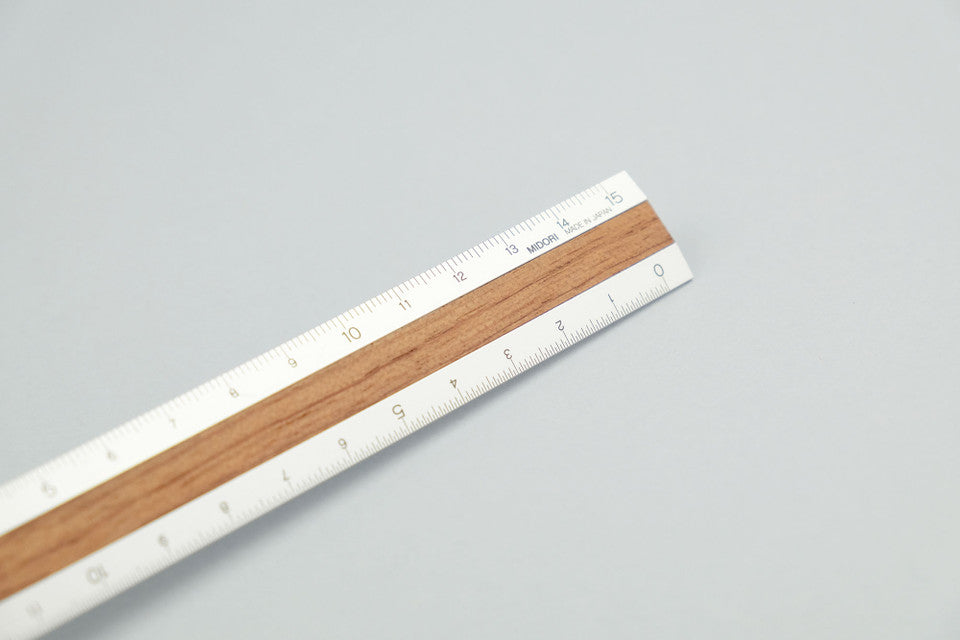 Règle 15cm, Bois Foncé