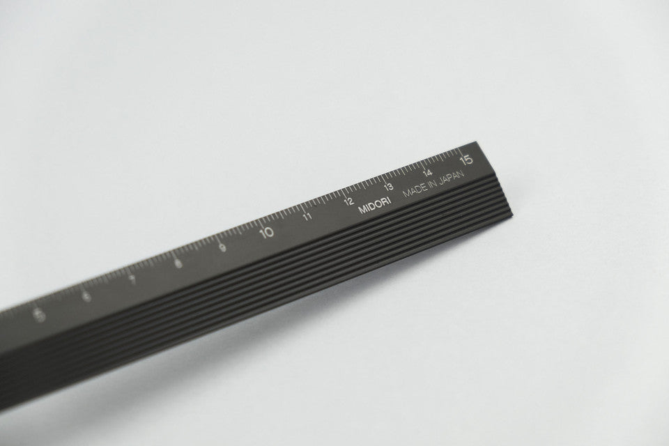 Règle Aluminium 15cm, Noire
