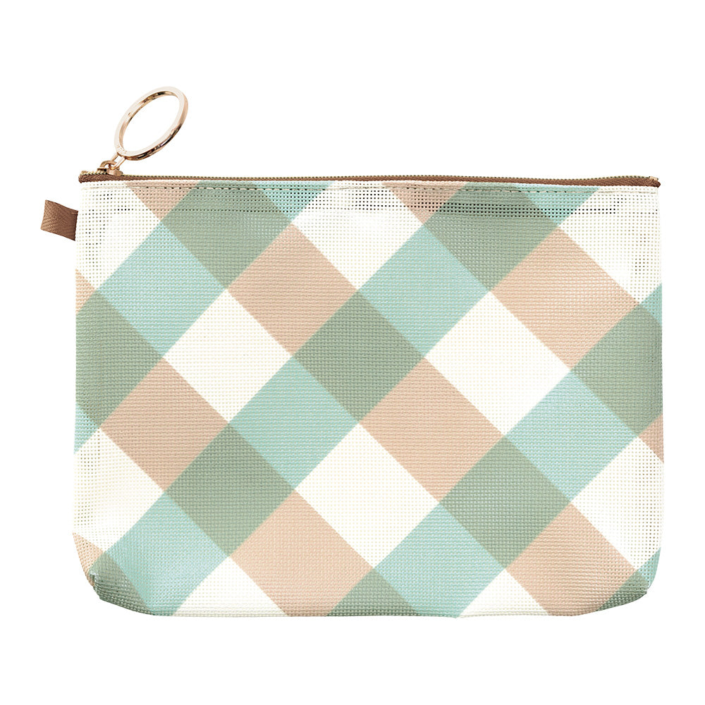Grande Trousse CL Mesh Graphique Bleu Clair