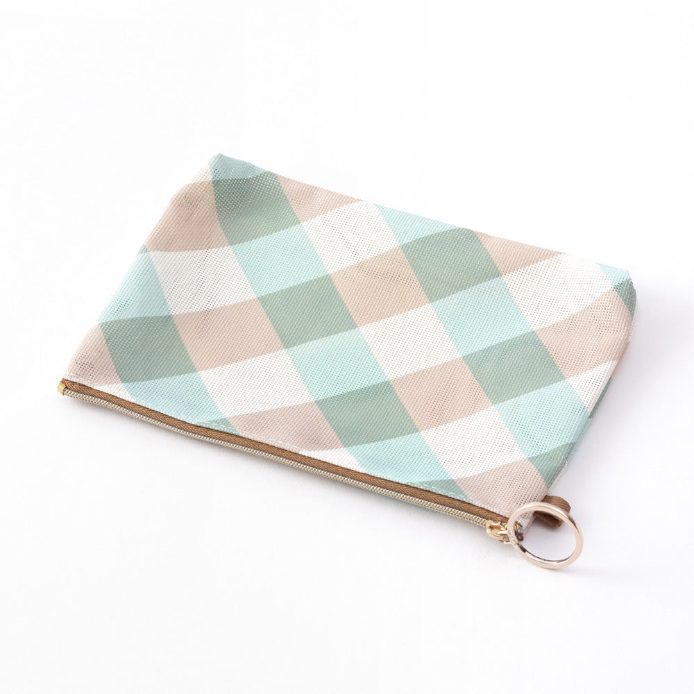 Grande Trousse CL Mesh Graphique Bleu Clair