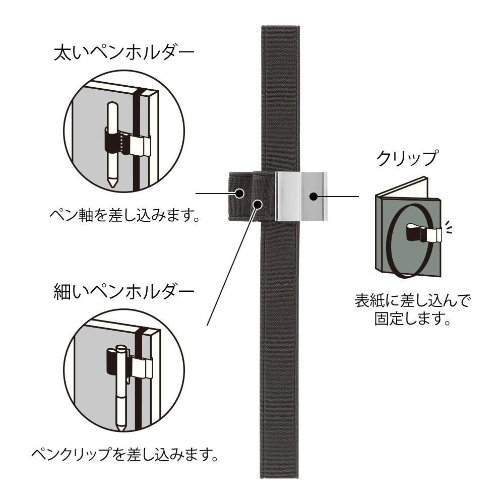 Bandeau Porte-stylo Noir