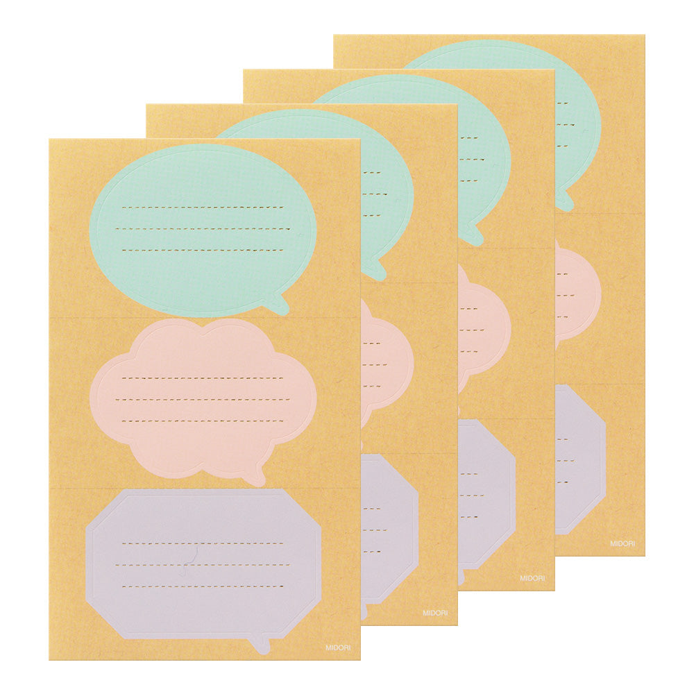 Étiquettes Collantes 12pcs, Bulle
