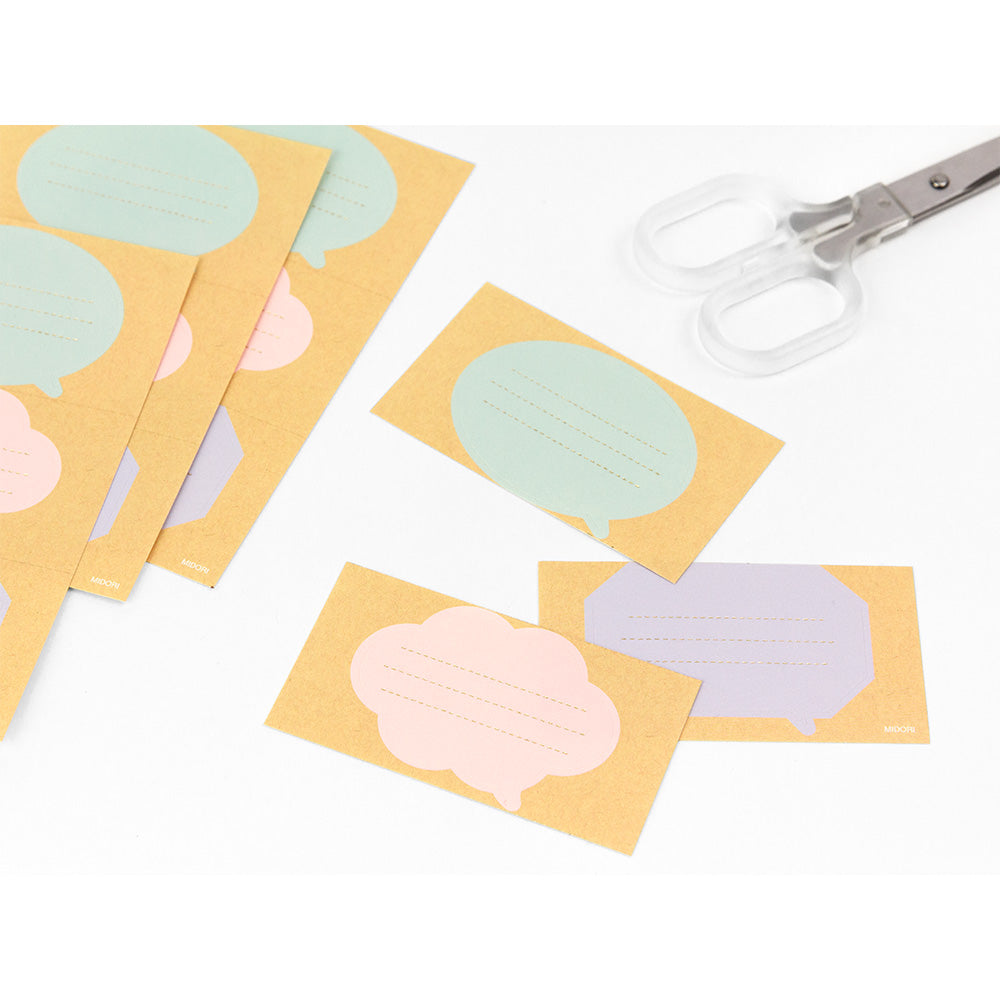 Étiquettes Collantes 12pcs, Bulle