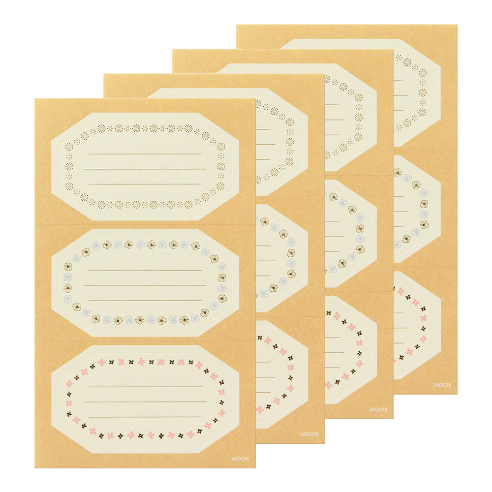 Étiquettes Collantes 12pcs, Hexagone