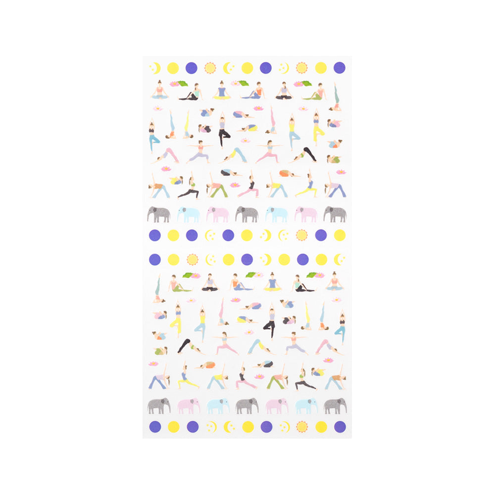 Stickers repositionnables Yoga