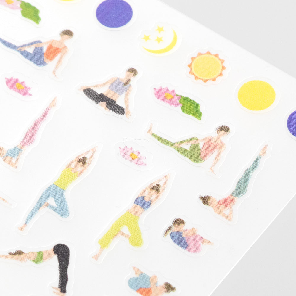 Stickers repositionnables Yoga