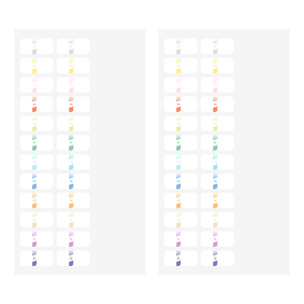 Index Chiffres Multicolor