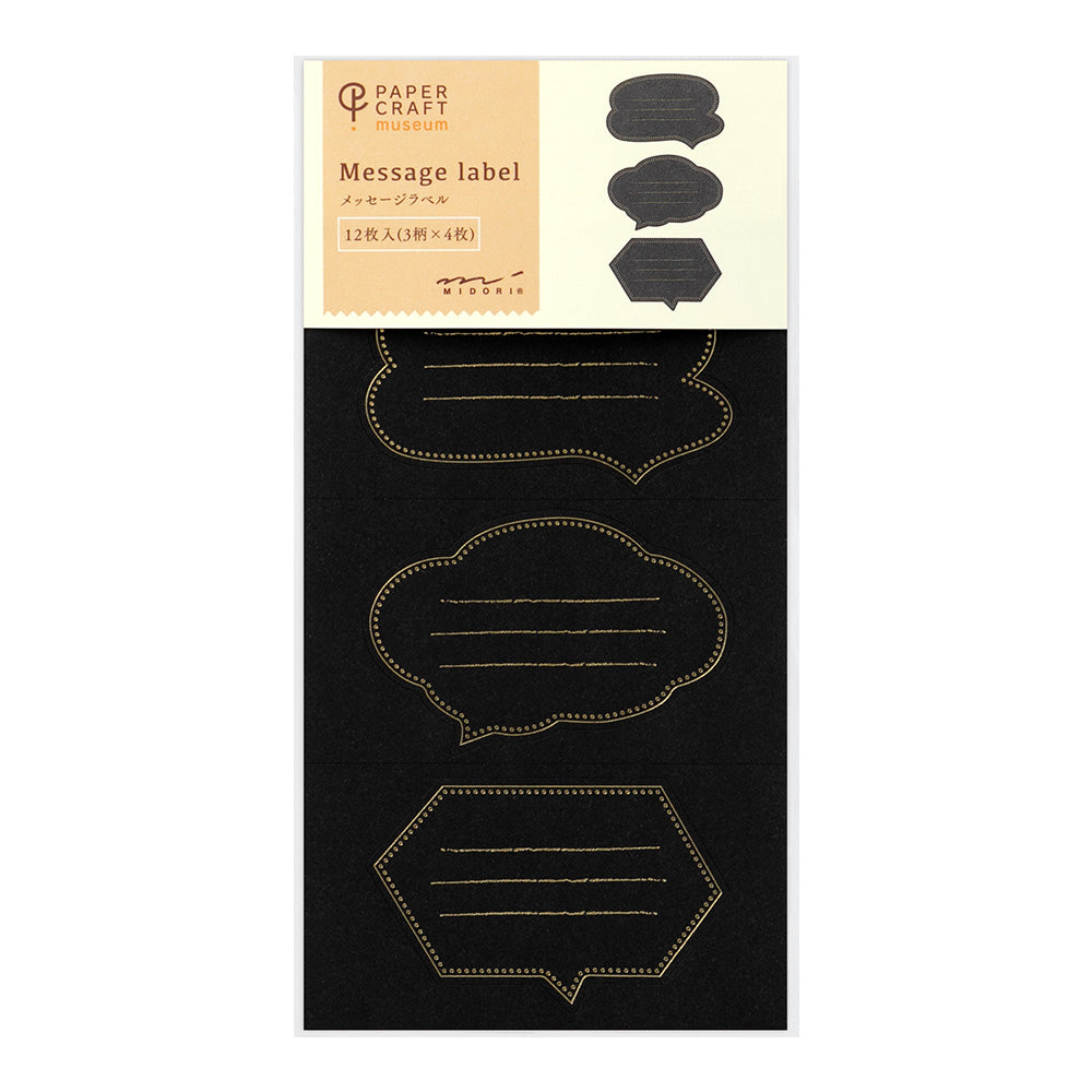 Étiquettes Collantes 12pcs, Noir