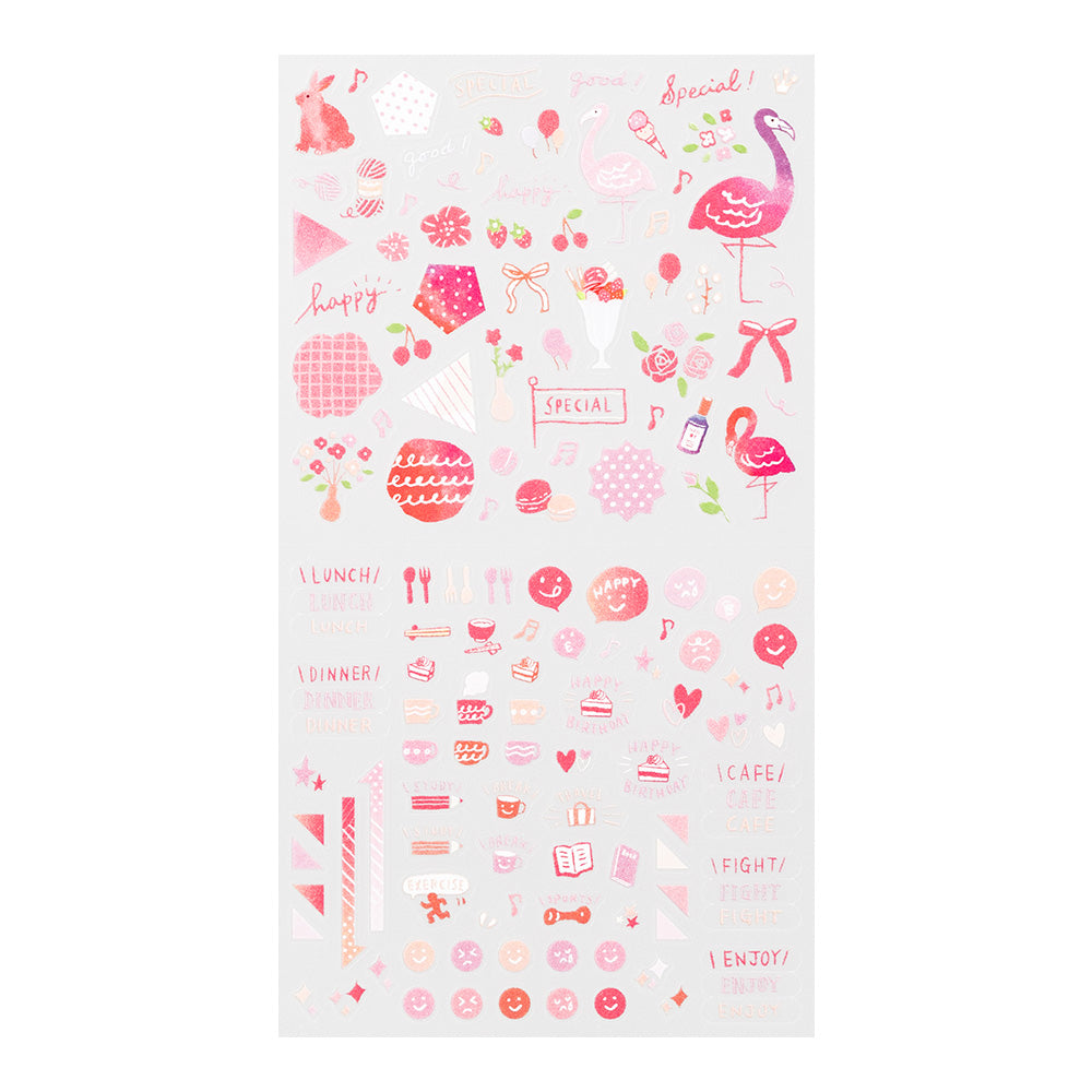 Stickers repositionnables Couleur Rose