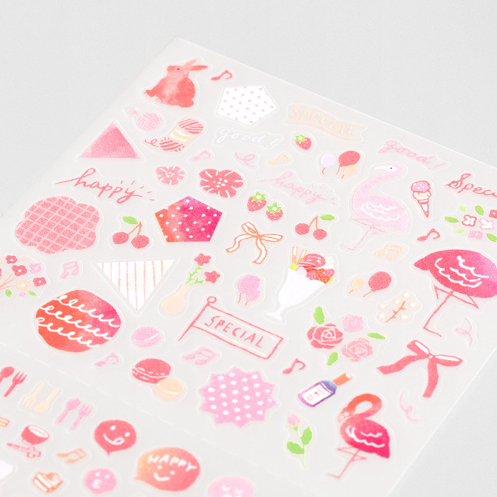 Stickers repositionnables Couleur Rose
