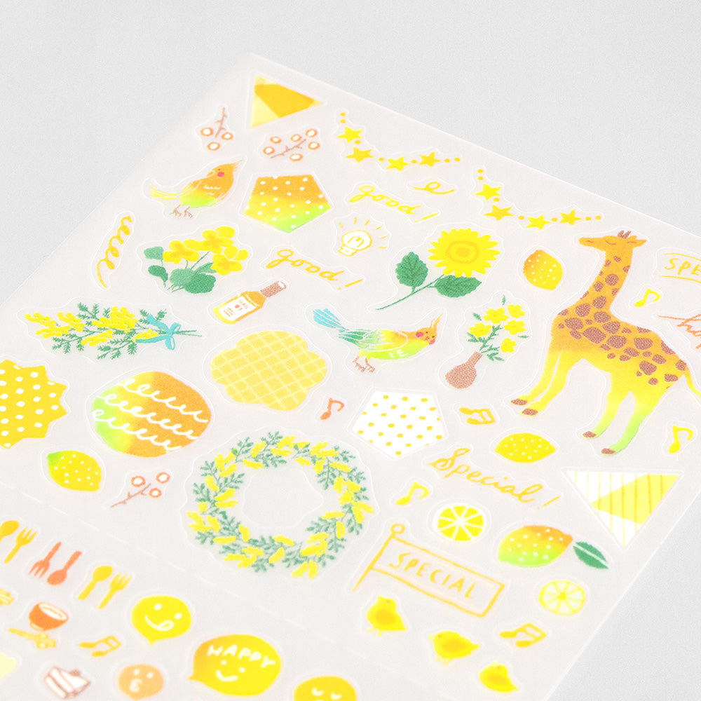 Stickers repositionnables Couleur Jaune