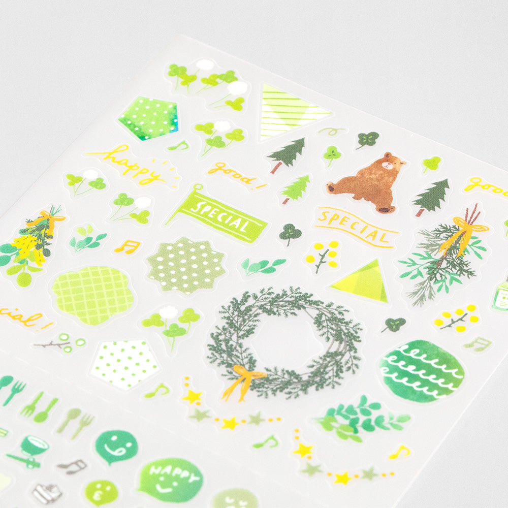 Stickers repositionnables Couleur Vert