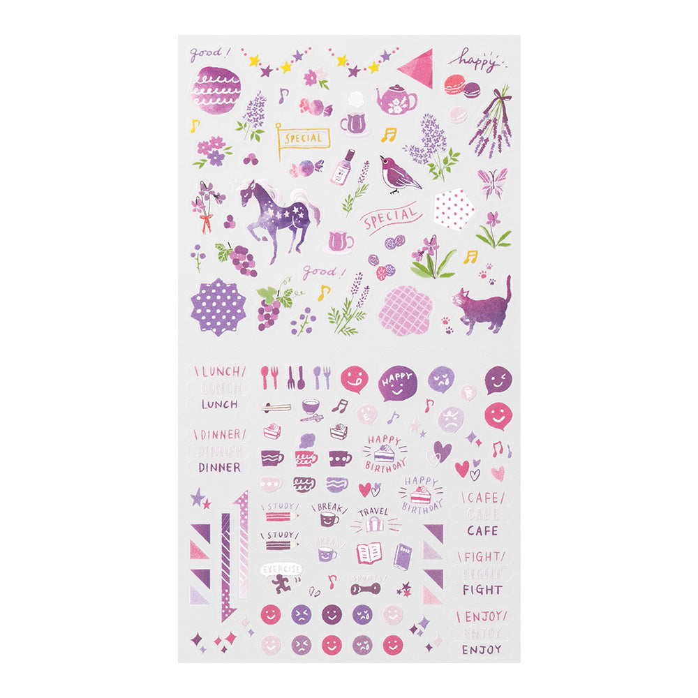Stickers repositionnables Couleur Violet