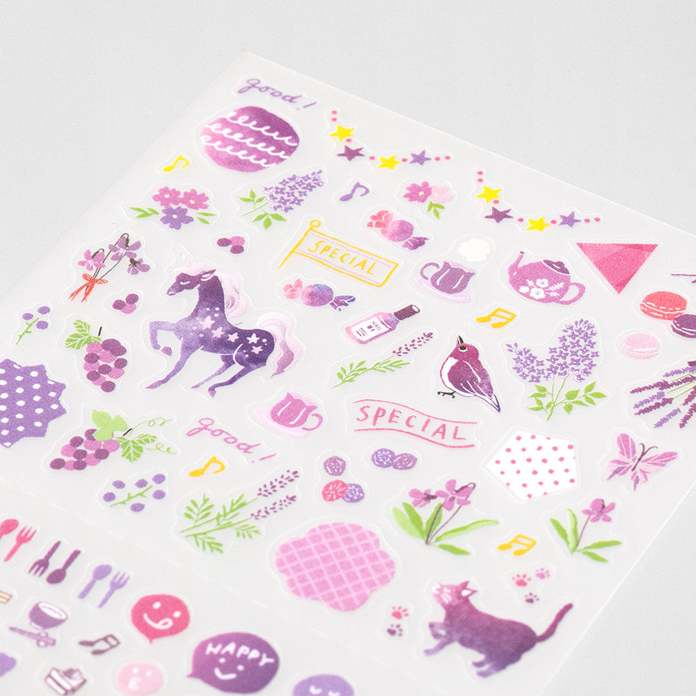 Stickers repositionnables Couleur Violet